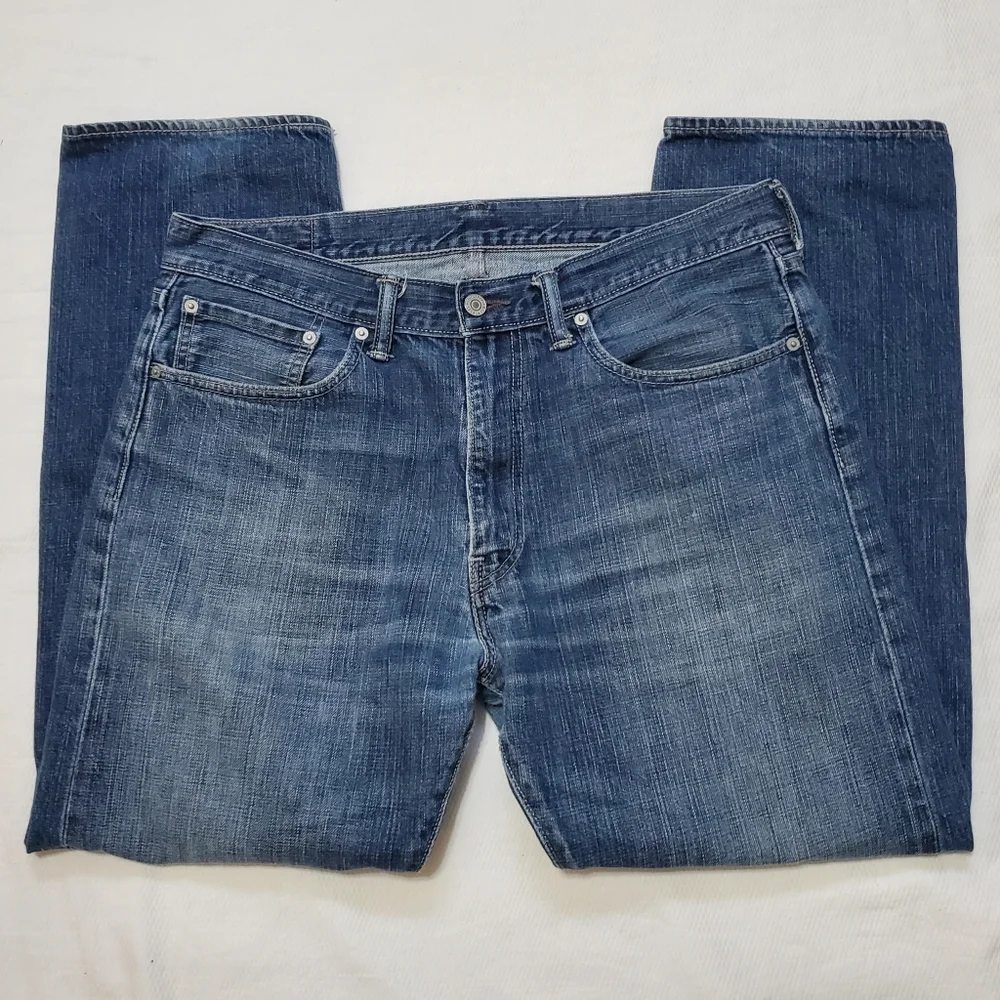 Levi's 505 Regular Fit Straight Leg Jeans 36 Waist
